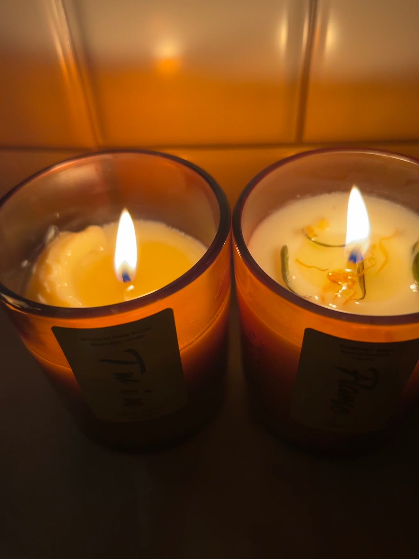 Twin flame Whipped body butter candle duo